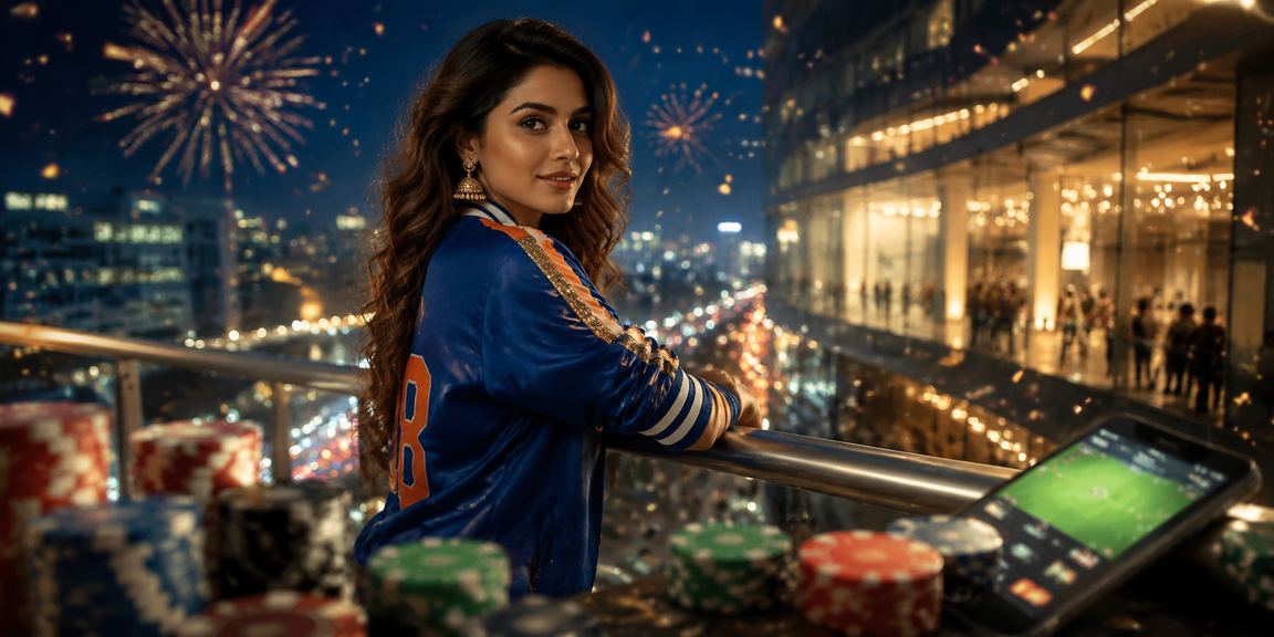 Teen Patti table with cards and chips